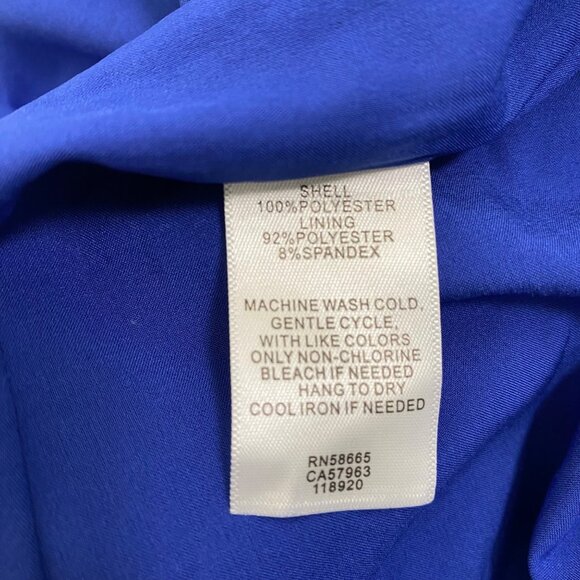 Chelsea28 Midi Dress Size XL Blue Floral Halter Open Back & Ruffle Hem NWOT‎ - Picture 8 of 11